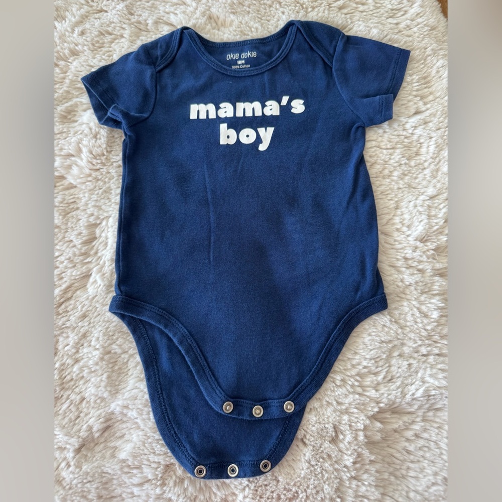 Okie dokie Mama’s Boy Onesie 18mos
